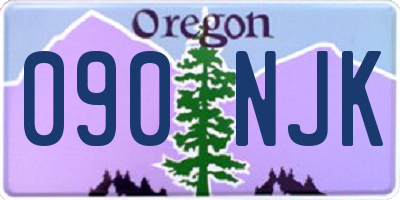 OR license plate 090NJK