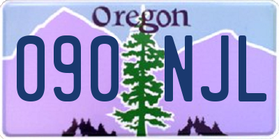 OR license plate 090NJL