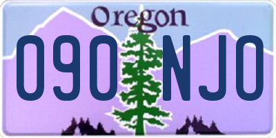 OR license plate 090NJO