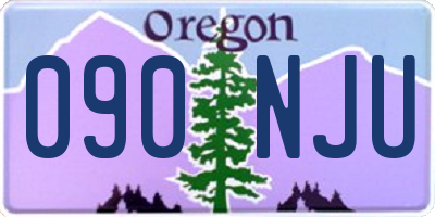 OR license plate 090NJU