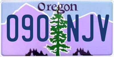 OR license plate 090NJV