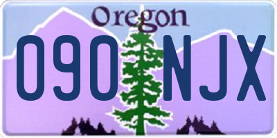 OR license plate 090NJX