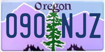 OR license plate 090NJZ