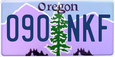 OR license plate 090NKF
