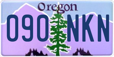 OR license plate 090NKN