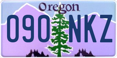 OR license plate 090NKZ