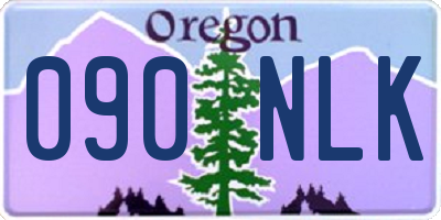 OR license plate 090NLK
