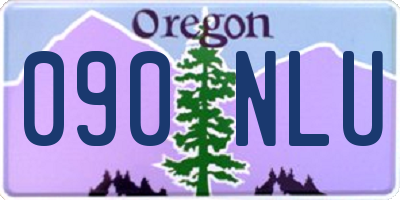 OR license plate 090NLU