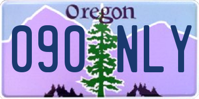 OR license plate 090NLY