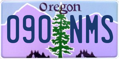 OR license plate 090NMS