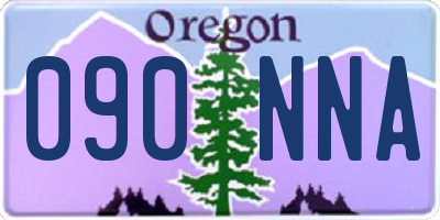 OR license plate 090NNA