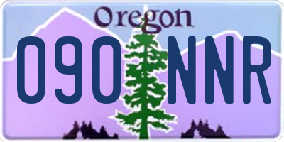 OR license plate 090NNR