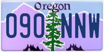 OR license plate 090NNW