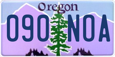 OR license plate 090NOA