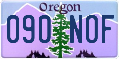 OR license plate 090NOF