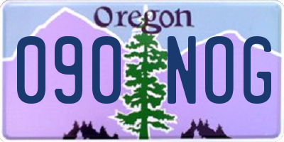 OR license plate 090NOG