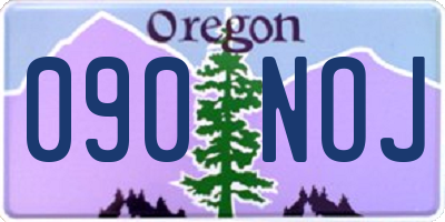 OR license plate 090NOJ