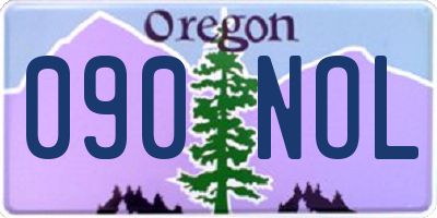 OR license plate 090NOL