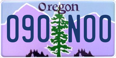 OR license plate 090NOO