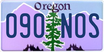 OR license plate 090NOS