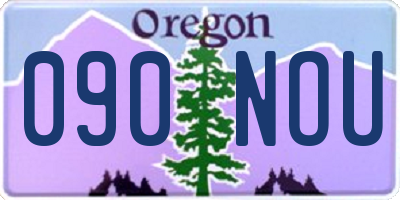OR license plate 090NOU