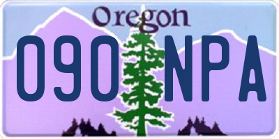OR license plate 090NPA