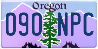OR license plate 090NPC