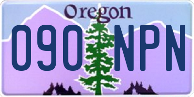 OR license plate 090NPN