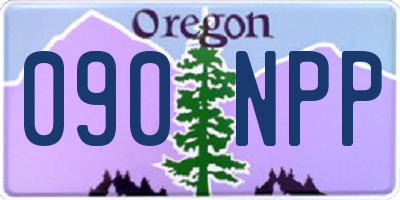 OR license plate 090NPP