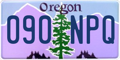 OR license plate 090NPQ