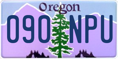 OR license plate 090NPU