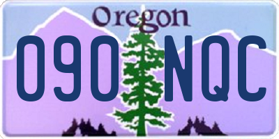 OR license plate 090NQC
