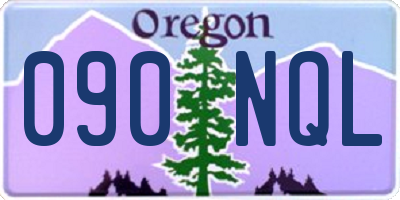 OR license plate 090NQL