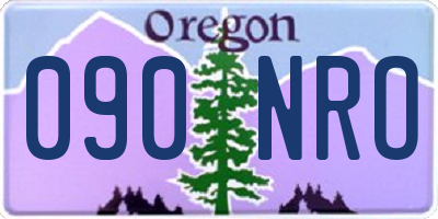 OR license plate 090NRO