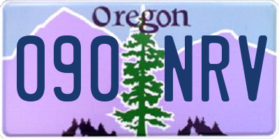 OR license plate 090NRV