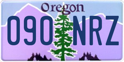 OR license plate 090NRZ