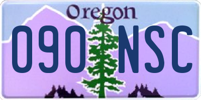 OR license plate 090NSC