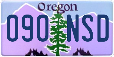 OR license plate 090NSD
