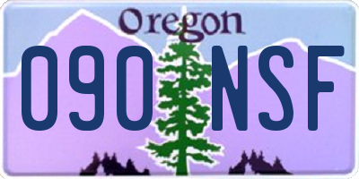 OR license plate 090NSF