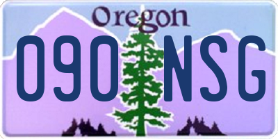 OR license plate 090NSG