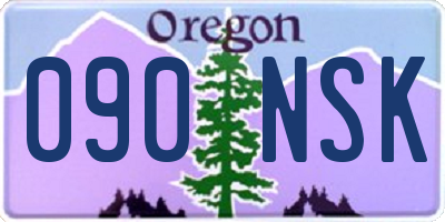 OR license plate 090NSK