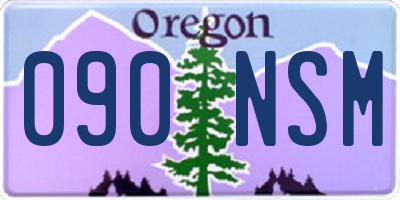 OR license plate 090NSM