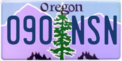 OR license plate 090NSN
