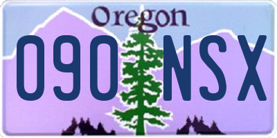 OR license plate 090NSX