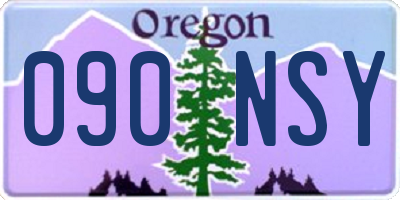 OR license plate 090NSY