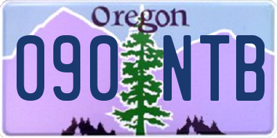 OR license plate 090NTB