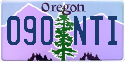 OR license plate 090NTI