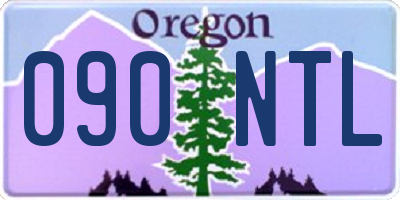 OR license plate 090NTL