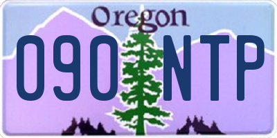 OR license plate 090NTP