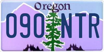 OR license plate 090NTR